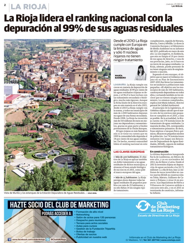 Depuración de aguas en La Rioja 1