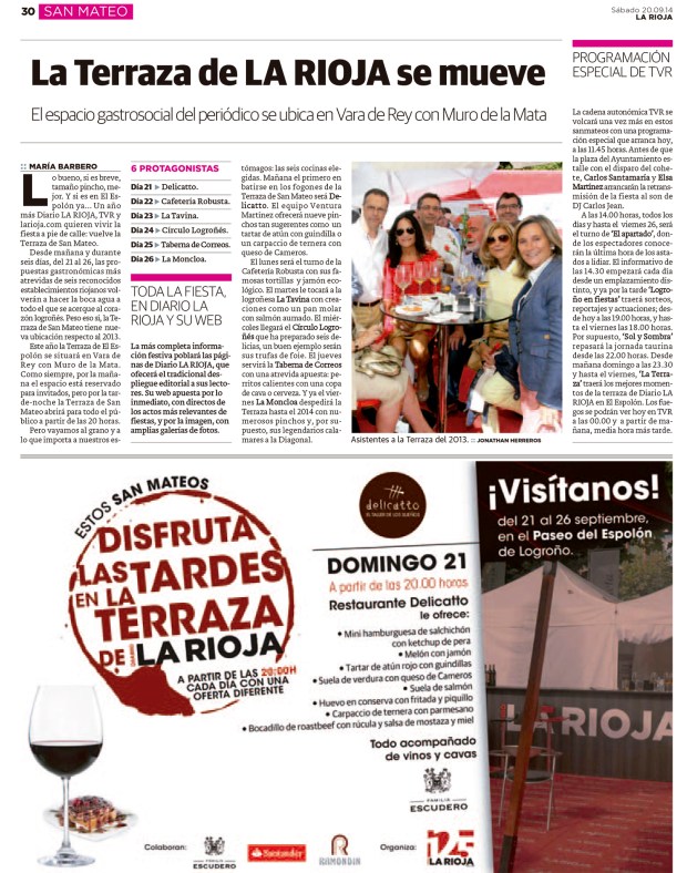 SAN MATEO 20092014 : SANMATEO : 30 : P30 TV y terraza (Maria Bar