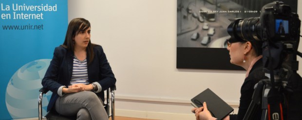 Reportero Escolar. Momento de mi entrevista para Diario La Rioja