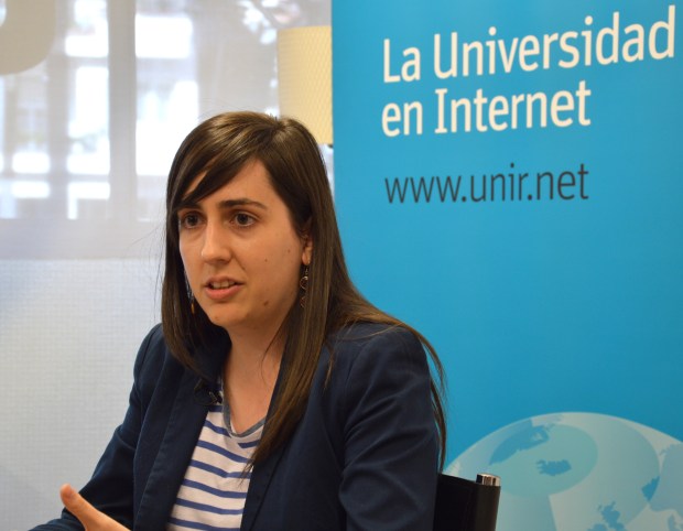 Reportero Escolar. Momento de la entrevista en las instalaciones de UNIR